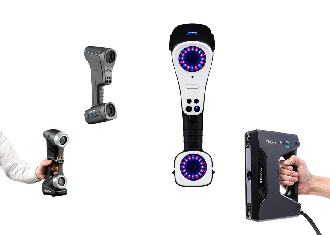 How to choose a 3D scanner? Laser scanner vs white light scanner vs blue light scanner vs structured light scanner