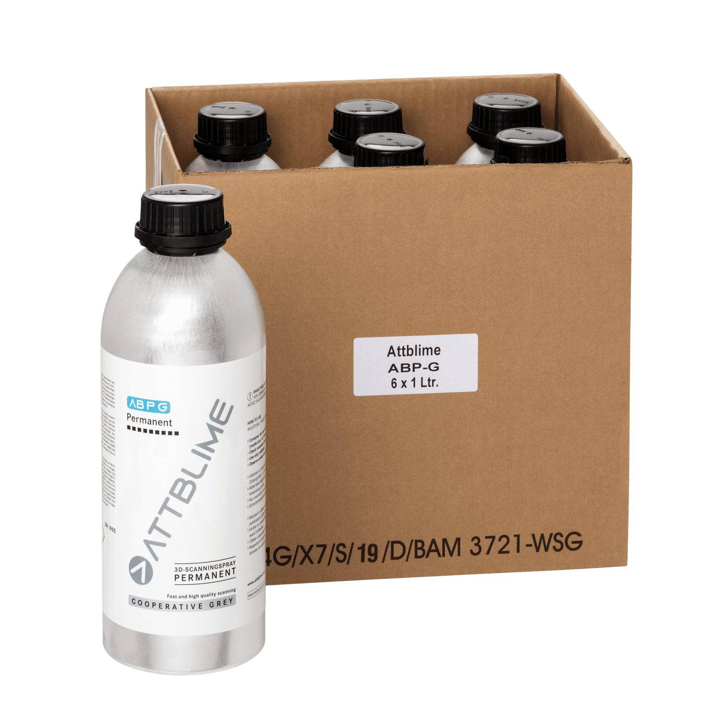 ABP - Semi-permanent 3D Scanning Spray - White or Gray 3D Scanner Supply