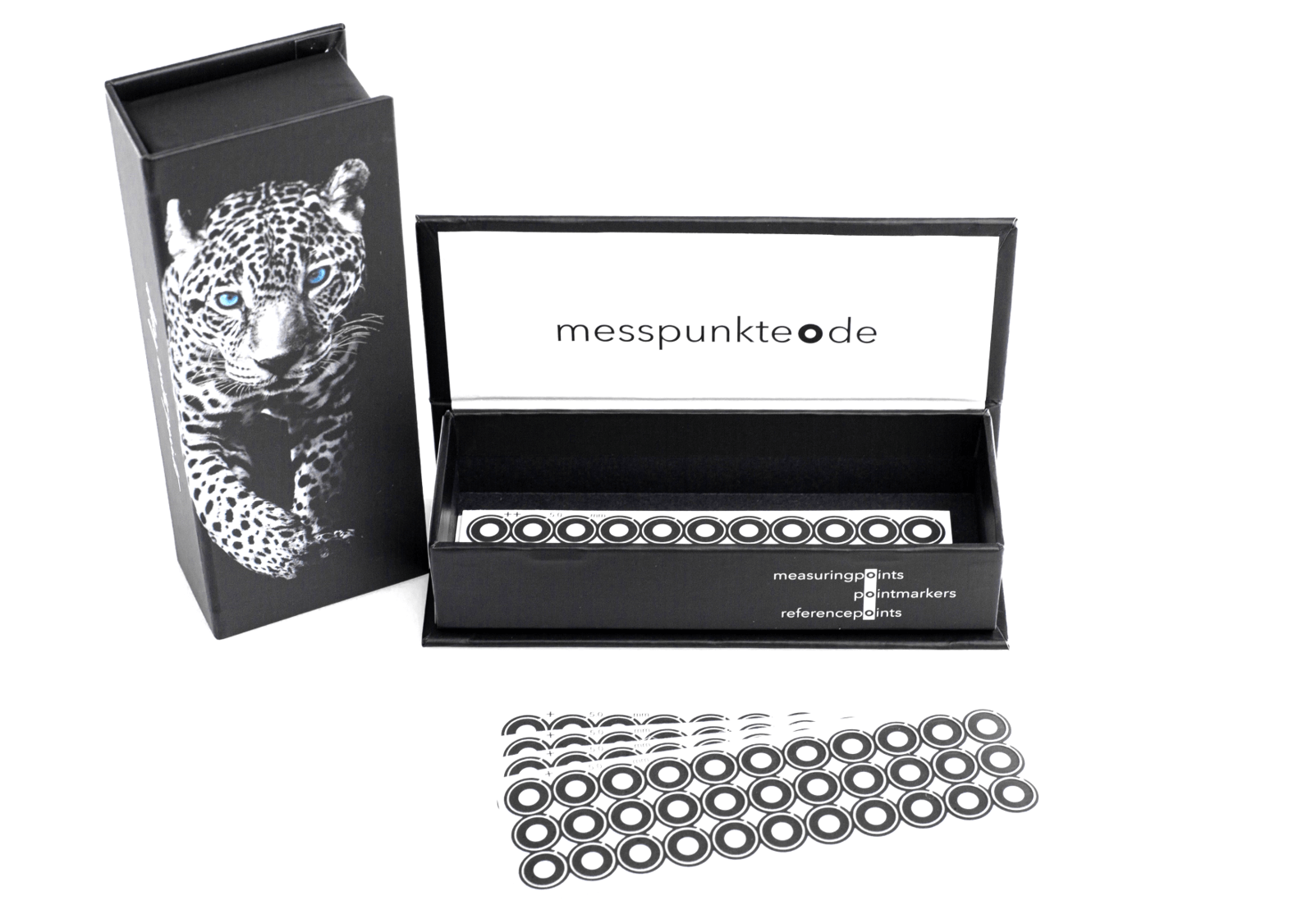 3D scanner reference markers - White target dots